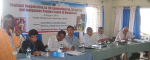 Regional Consultation on ILO Convention 107 and 169 and IP's issues In Bangladesh, Shyamnagar, Sa